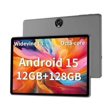 Imagem de Tablet Android 14, tela HD sensível ao toque de 11”, 12 GB + 128 GB + 1 TB, desbloqueio facial, bateria 8.000 mAh, carregamento de 18 W, processador Octa-Core, câmera dupla, Wi-Fi 6 duplo, Bluetooth