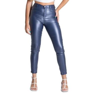 Imagem de Calça Bengaline Sawary Cigarrete - 276515 Azul, Azul, 44