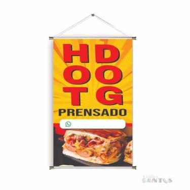 Imagem de Banner pronto Cachorro Quente Prensado BA 543 medida 45x70 cm arte Pro