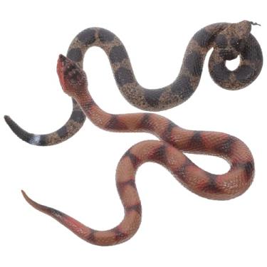 Imagem de TOYANDONA 2 Peças De De Borracha Realistas - Plástico Realistas Cascavel Falsa Para Decoração Halloween Adereços Brincadeira