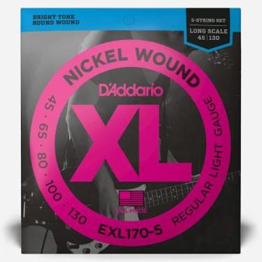 Imagem de Encordoamento Para Baixo 5 Cordas 45  D'Addario XL - DADDARIO