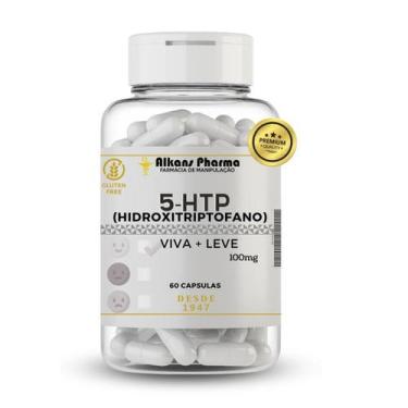Imagem de 5-Htp- Hidroxitriptofano 100 Mg - 60 Cápsulas 1 Unidadea - Alkans
