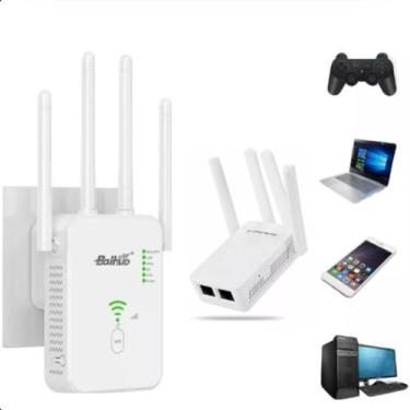 Imagem de Extensor WiFi 4 Antenas Portátil Branco - ROMI
