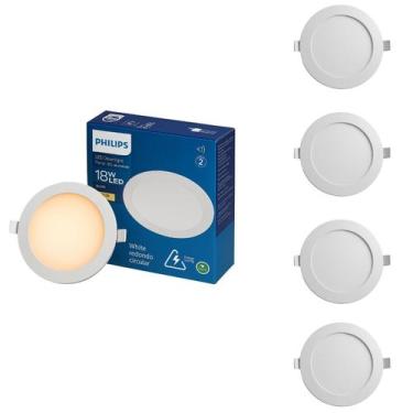 Imagem de 5 Luminária Plafon Led 18w Embutir 3000k Quente Bivolt Red - Philips, 