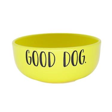 Imagem de Comedouro Pet Injet Cerâmica Good Dog Amarelo para Cães - 700 ml
