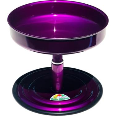 Imagem de Comedouro Elevado Vida Mansa AU AU Para Cães Regulável Antiformiga Taça Postura Correta (Violeta)