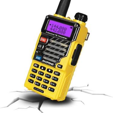 Imagem de Rádio bidirecional BAOFENG UV-5R+ Plus recarregável de longo alcance
