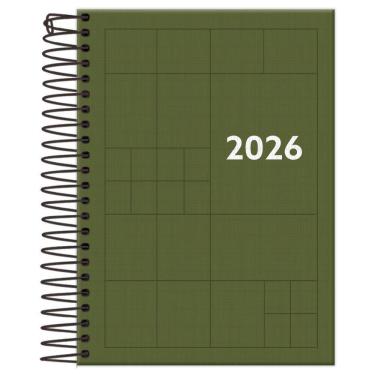 Imagem de Agenda Diária 2026 Esp 123X170 Compacta Color Verde Foroni