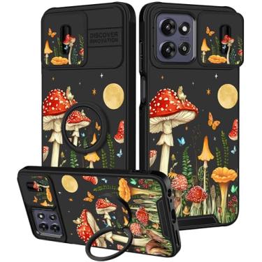 Imagem de Funermei Capa para Moto G Power 5G 2025, para Moto G Play 2025 - Capa de telefone feminina e bonita com capa para câmera e suporte de anel Funda para Motorola G Power 5G 2025/G Paly 2025