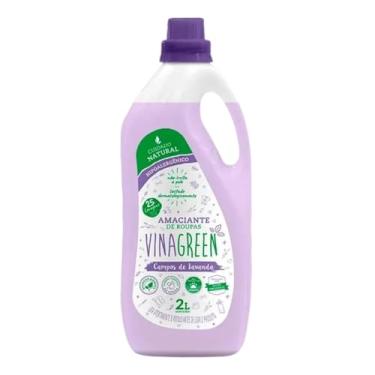 Imagem de Amaciante Líquido 2L Vinagre Natural Perfume Suave Maciez Sustentável Para Roupas Delicadas Peles Sensíveis Álcool Orgânico Hipoalergênico (Campos de Lavanda)