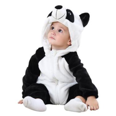 Imagem de Macacão Michley unissex para bebês e meninas, panda, de 30 a 36 meses,
