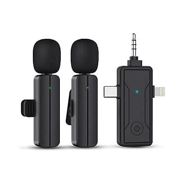 Imagem de Microfone de Lapela Sem Fio compativel para iPhone e iPad – Bluetooth Rápido, Áudio Profissional, Redução de Ruído, Ideal p/YouTube, Vlog, Lives, Reuniões, Entrevistas e Gravações Externas