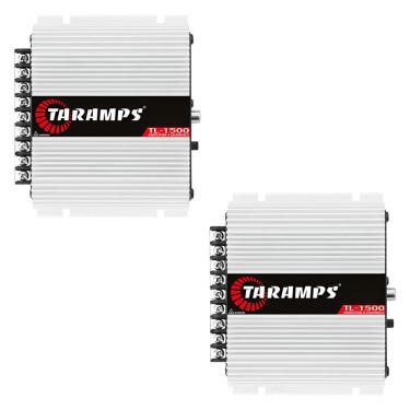 Imagem de Kit Modulo Tl1500 Taramps 390w Rms 3 Ch + Cabo Rca 5 Metros
