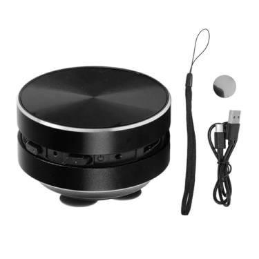 Imagem de Zerone Palestrante de Condução óssea Bluetooth, Alto -falante Sem Fio Portátil de Baixo Portátil Com Copo de Sucção, Pequeno Alto -falante Bluetooth para Banheiro Ao Ar Livre (Preto)