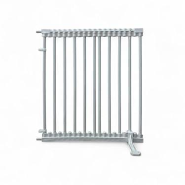 Imagem de Cercado Pet Modular em PVC para Jardim ou Piscina Módulos de 71cm com 5cm de Espaçamento Segurança para Cães e Gatos Uso Externo Fácil Montagem (Branco, 80cm Altura)