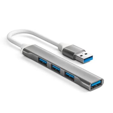 Imagem de Hub Usb 3.0 4 Portas Extensão Para PC Notebook Adaptador Pendrive Externo