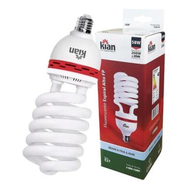Imagem de Lâmpada Compacta Fluorescente Espiral 58W 127V Branco Frio - KIAN, 110