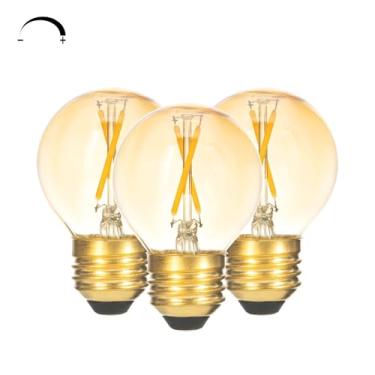 Imagem de FLMAMT Lâmpada LED G16.5, luz branca quente regulável 2W 2700K, lâmpada de candelabro E26 para lustres, ventilador de teto, penteadeira, pacote com 3