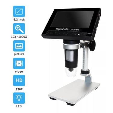 Imagem de Microscópio Eletrônico Digital Dm4 1000x 2.0mp Usb 4.3 Lcd - VEDO, VD4