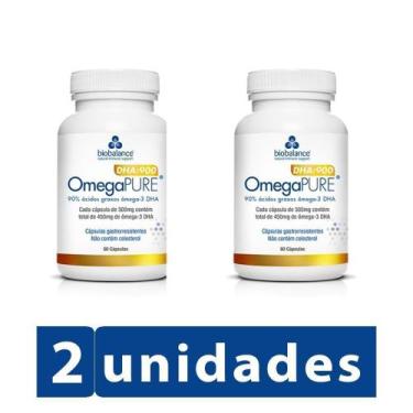 Imagem de KIT 2 Omegapure DHA 900 500mg 60 Cápsulas  - Biobalance
