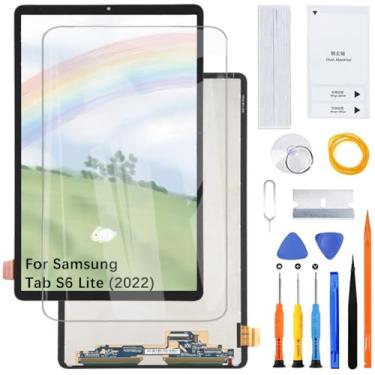 Imagem de Tela de exibição para Samsung Tab S6 Lite (2022) P613 P619 Montagem de substituição de tela LCD com kit