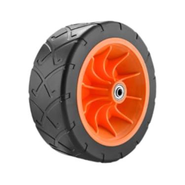 Imagem de Generic Roda de carrinho de acampamento para serviço pesado, rolamento silencioso, manutenção e reparo, roda de carrinho de praia de 7,48 polegadas para, Laranja