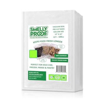 Imagem de Sacos seladores a vácuo para alimentos, 100 galões 4 mil resistentes 30.5 cm x 40.6 cm – Feito nos EUA, livre de BPA, sacos de vedação a vácuo, sacos de vedação de refeição, sacos seladores de
