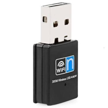 Imagem de Adaptador WIFi USB de 300Mbps Dongle Rede portátil receptor sem fio pa