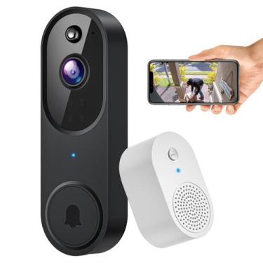 Imagem de Câmera de campainha de vídeo ALPHAPEACH 1080P sem fio com carrilhão