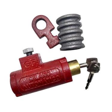 Imagem de Cadeado Porta Aço Piso Tetra Automático - DOVALE