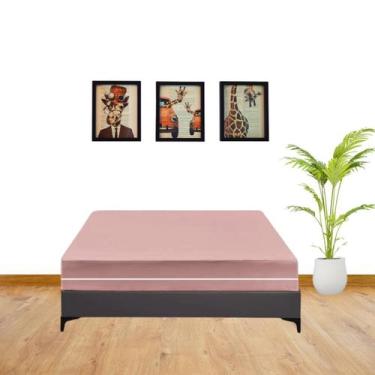 Imagem de Capa Colchão Casal Queen Malha Gel com ziper cor lisa - Genérica, Goia