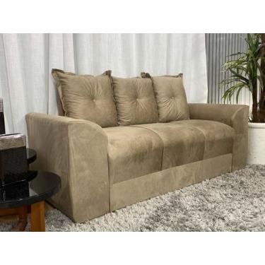 Imagem de Sofá 3 Lugares Bege 607 Modelo Porto - Alpoim
