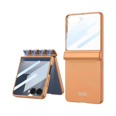 Imagem de Capa Magnética Rígida Para Samsung Galaxy Z Flip 7 6 5G Com Protetor D