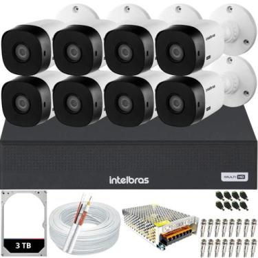 Imagem de Kit Cftv 8 Câmeras Full Hd 1220b 1080p Intelbras Dvr 3116c Inteligênci
