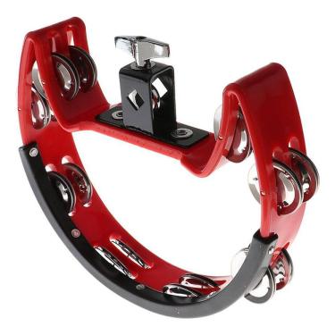 Imagem de Pandeiro Meia Lua Com Clamp Vermelho Liverpool 11681