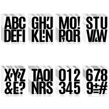 Imagem de Llewyn 300 peças, 40 folhas, adesivos autoadesivos, à prova d'água, números de caixa de correio, adesivos de vinil, decalques do alfabeto para garrafa de água, janela, porta, sala de aula, carro