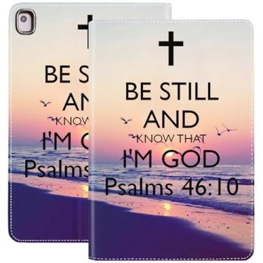 Imagem de Capa para iPad mini 6 2021 de 8,3 polegadas, leve, à prova de choque, com função de despertar/hibernar automático para iPad mini 6ª geração de 8,3 polegadas - Beach Bible