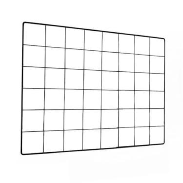 Imagem de Memory Board, Quadro de Memórias, Tela Aramada, Mural De Fotos + Pregadores e Fixador C/Adesivo (PRETO,30X40)