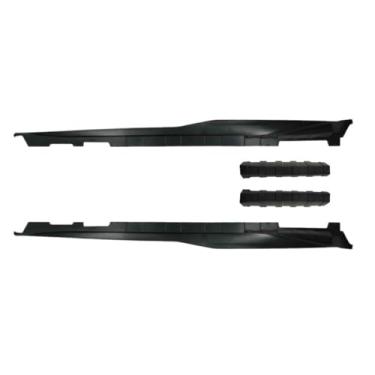 Imagem de Protetor difusor de extensão de spoiler labial para saia lateral de carro compatível com Camaro ZL1 2016-2023 acessórios de avental divisor de saia lateral do carro