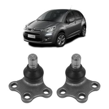 Imagem de Par Pivô Bandeja Dianteira Citroen C3 2014 2015 2016 2017 18