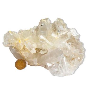 Imagem de 01 Drusa Cristal Natural Tam M 1,0 a 1,2Kg 15 a 25cm Tipo B - Cristais