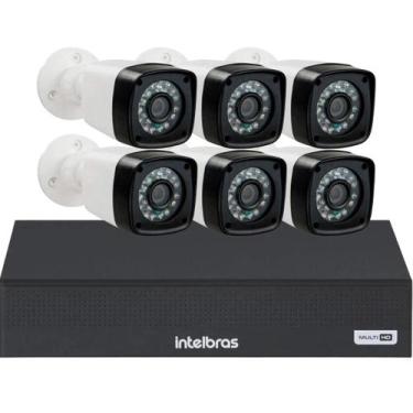 Imagem de Kit Cftv 6 Câmeras Segurança Full Hd Dvr Intelbras mhdx 1108c