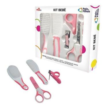 Imagem de Kit Bebê - Escova Pente Cortador de unha tesourinha tesoura Pais e Fil