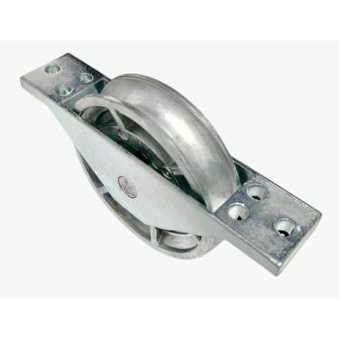 Imagem de Roldana Zamac 5 com Rolamento 70mm para Portão de Alumínio  Trilho Red