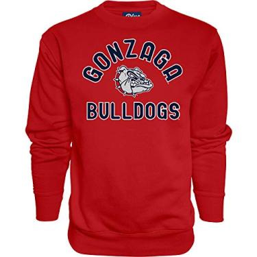 Imagem de Moletom masculino NCAA Gonzaga Bulldogs com gola redonda e cor secundária, Gonzaga Bulldogs vermelho, grande