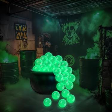 Imagem de Vertintong 6 bolas de praia iluminadas de 40,6 cm que brilham no escuro infláveis flutuantes para piscina, jogos de festa de néon, decorações de jardim e piscina ao ar livre