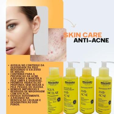 Imagem de Kit Facial Rhenuks Anti-Acne 4 Itens - Rhenuks