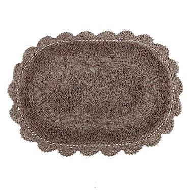 Imagem de Tapete Crochê Oval 50cm x 80cm 100% Algodão Kacyumara Oferta - Fend