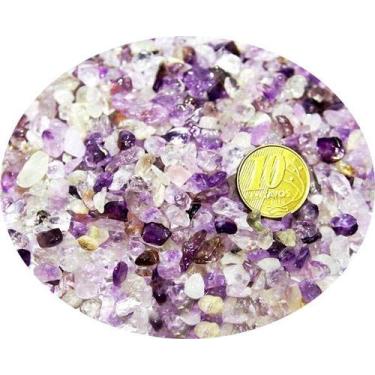 Imagem de 1Kg Ametista Rolada Pedra Natural Areia 3 a 8mm - Cristais de Curvelo 