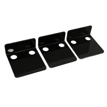 Imagem de Suporte para Câmera de Vigilância de Parede, Conjunto de Prateleira de Parede para Câmera Flutuante, 3 Peças, à Prova d'água, Sem Broca, Suporte para Câmera para Loja (Preto)